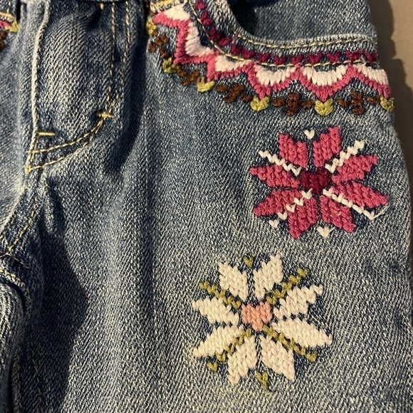 Levi’s  I adorable flower blue jeans. 12 months - Picture 7 of 10